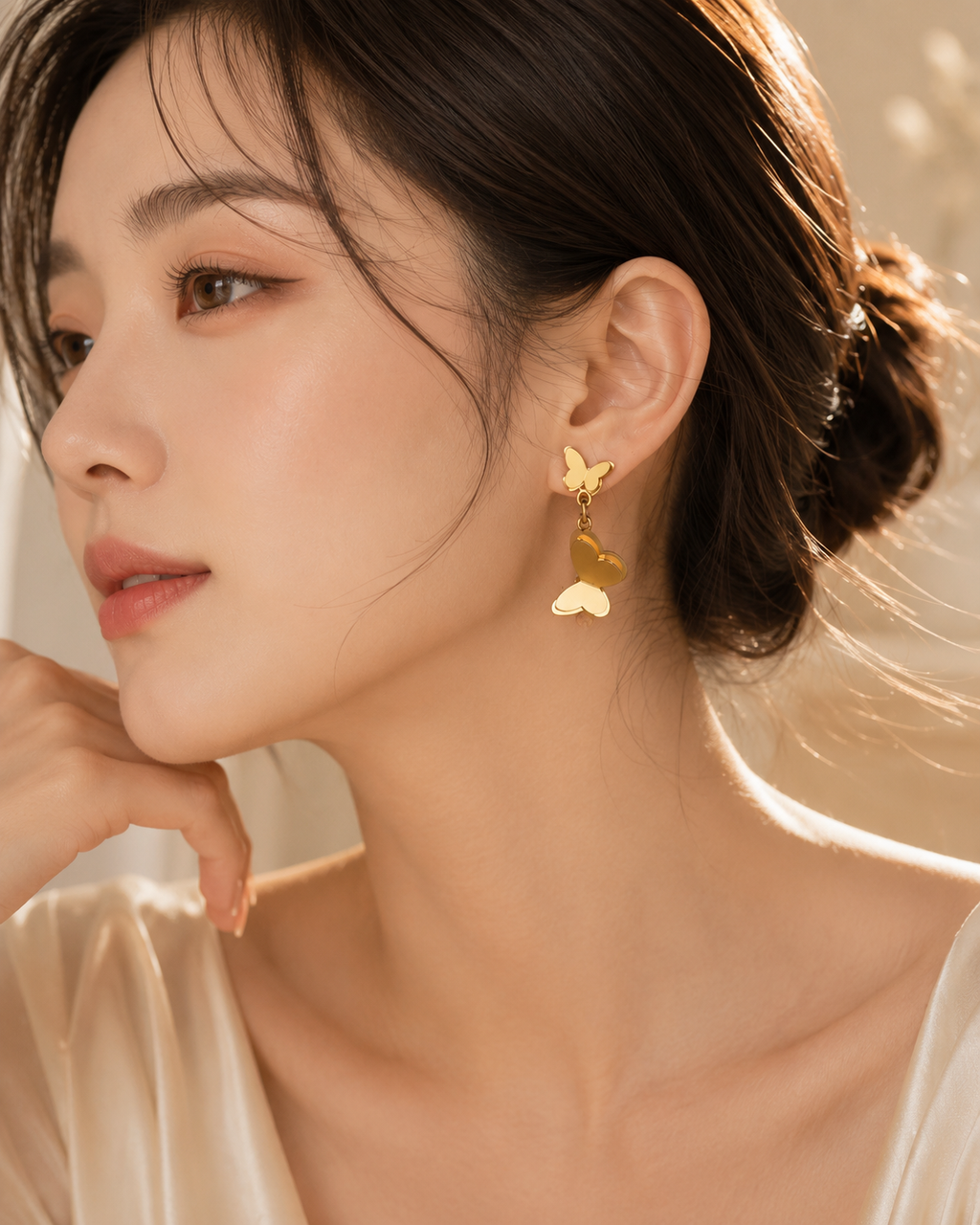 Golden Flutter Earrings