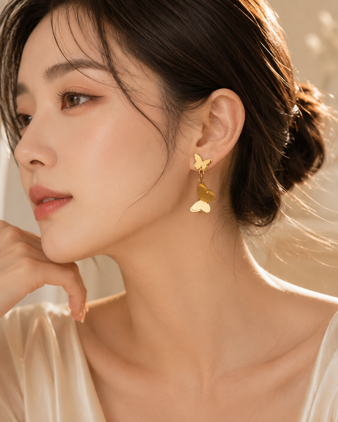 Golden Flutter Earrings