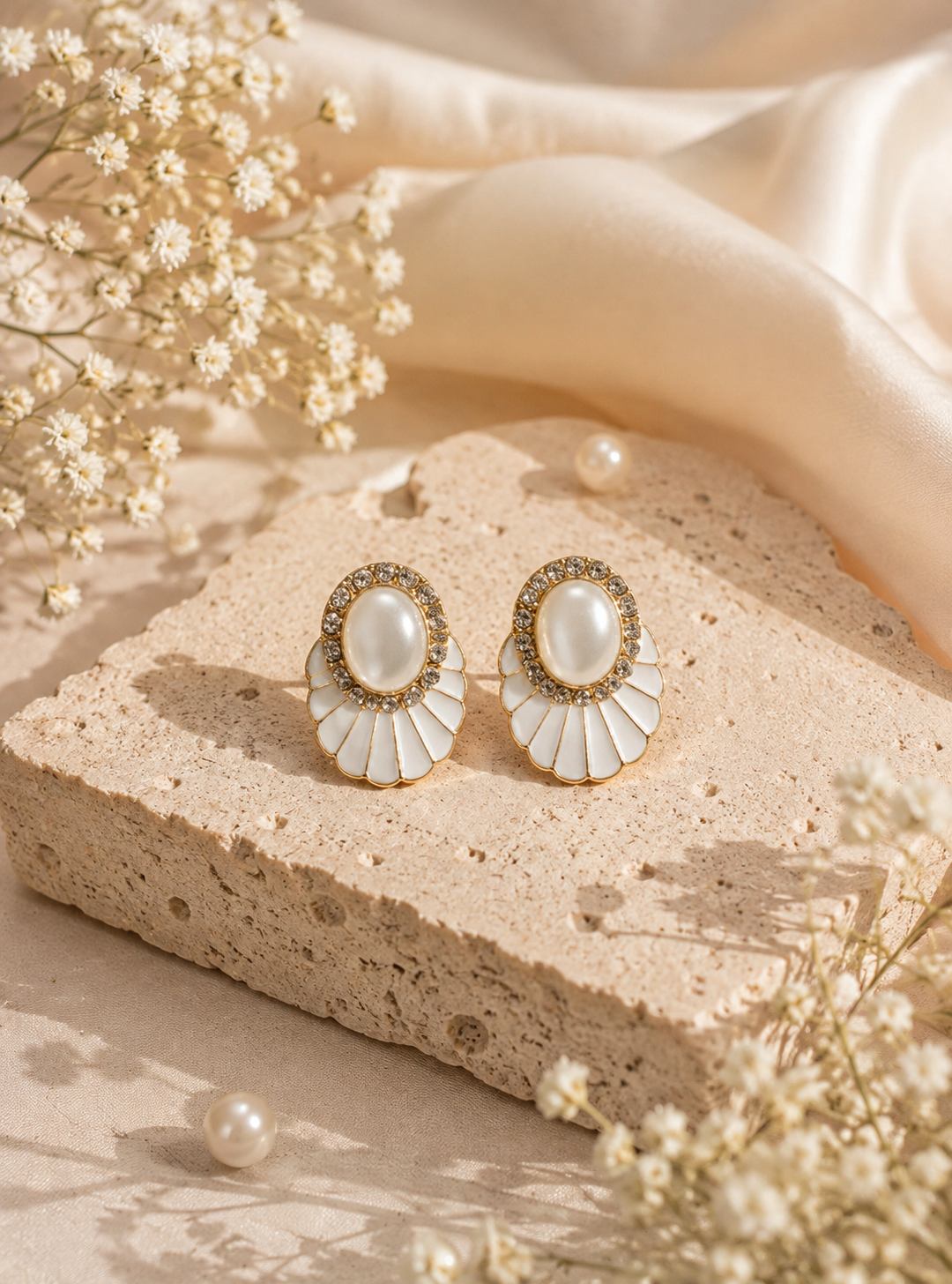 Pearl Sunburst Studs