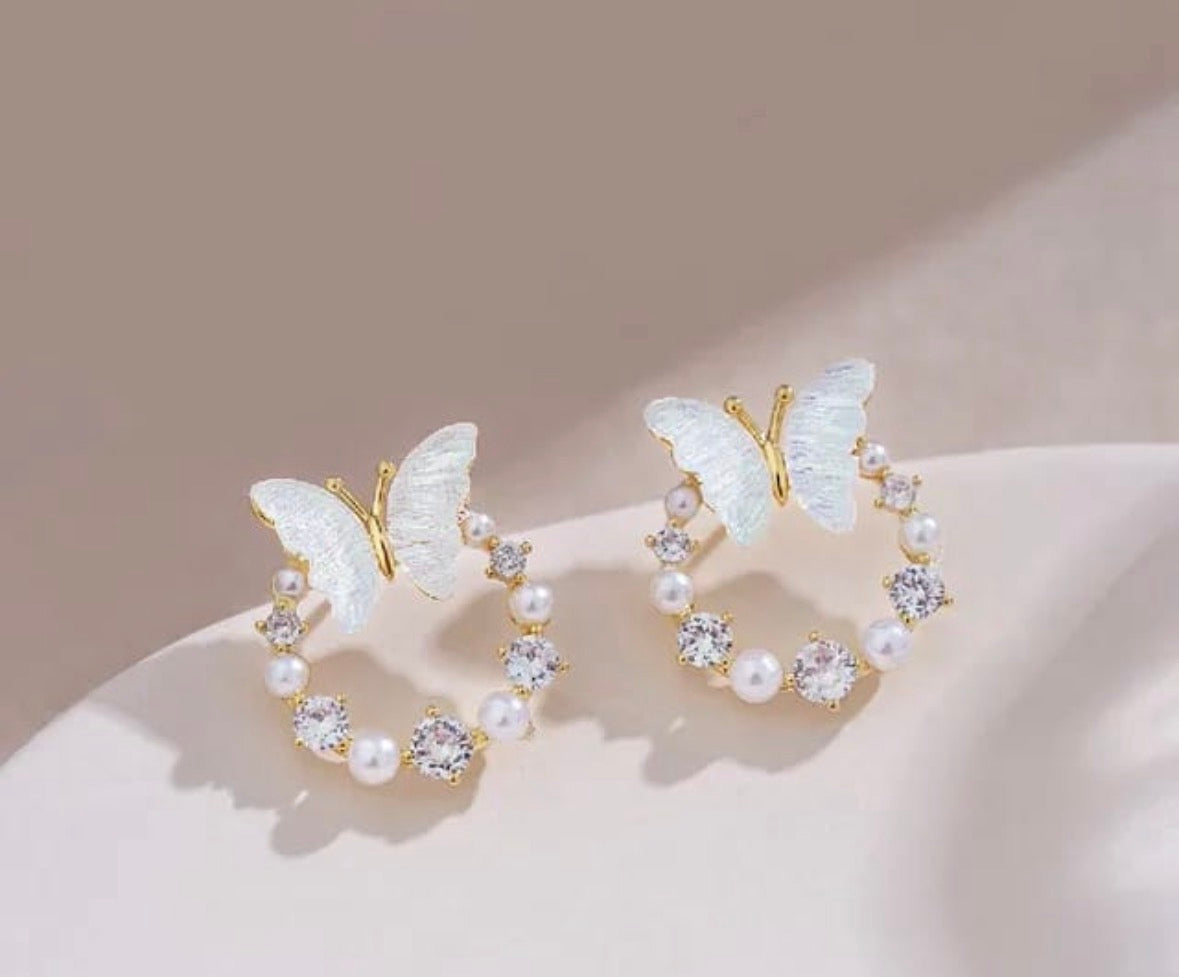 Moonlight Butterfly Earrings