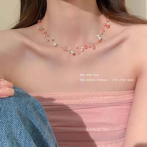 Rosé Whisper Necklace