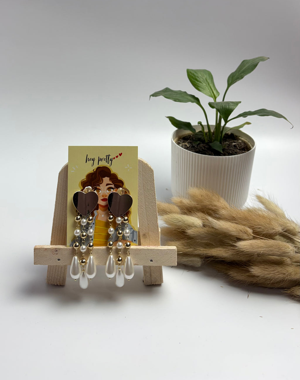 Pearl Heartfall Earrings
