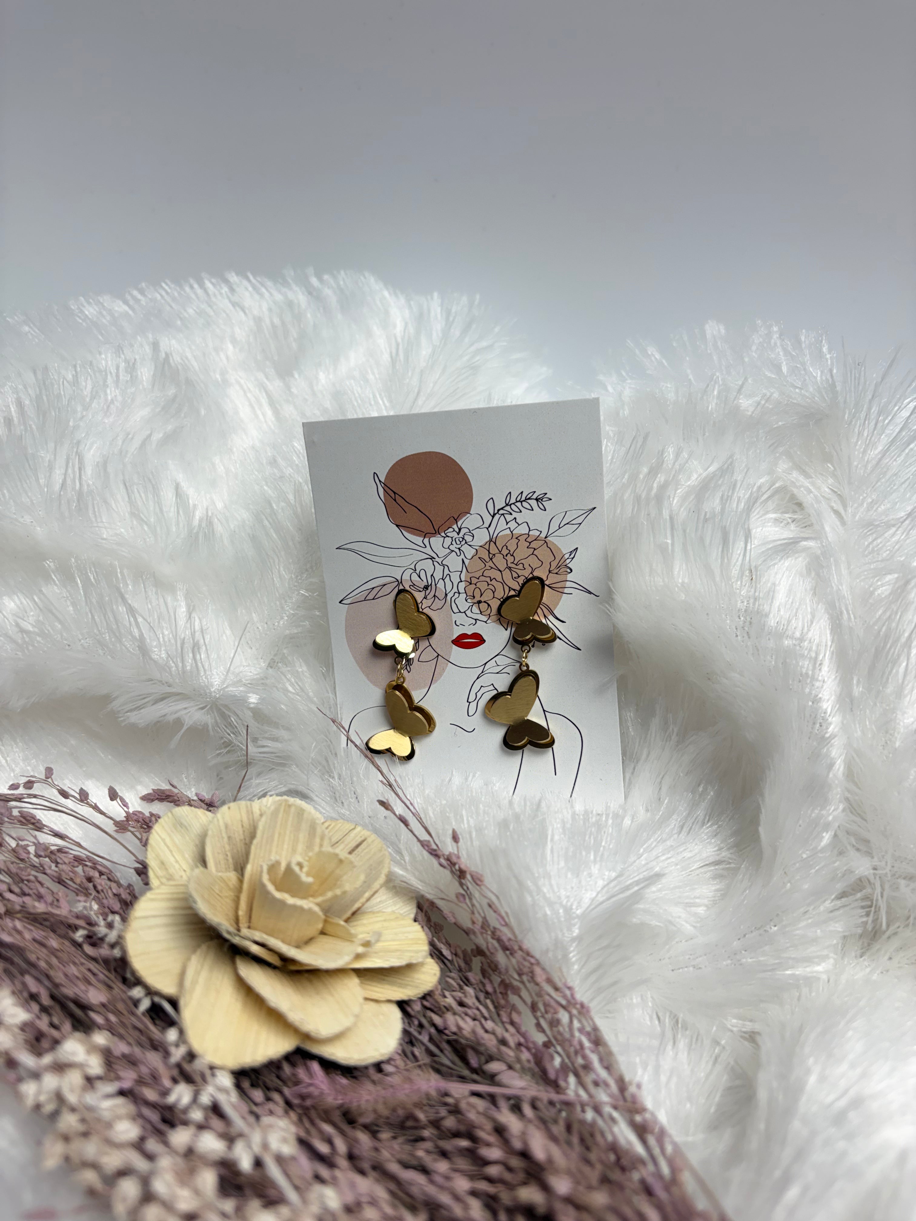 Golden Flutter Earrings