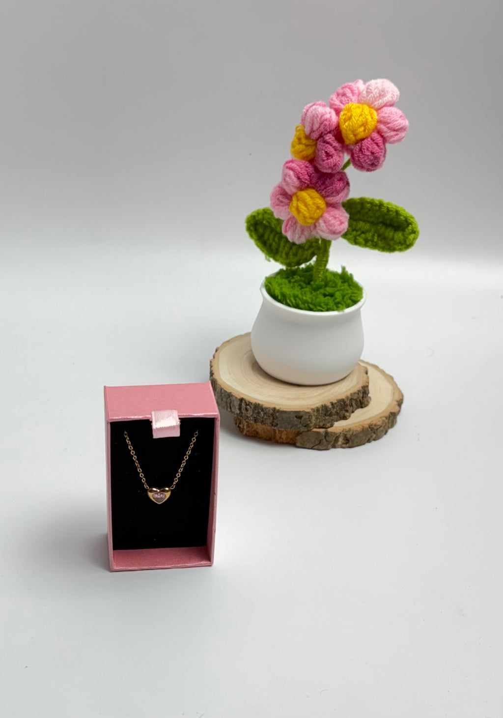 Rosé Heart Necklace