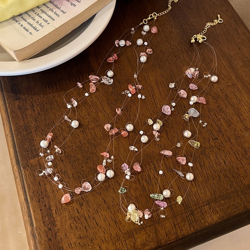 Rosé Whisper Necklace
