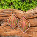 Rainbow Thread Earrings
