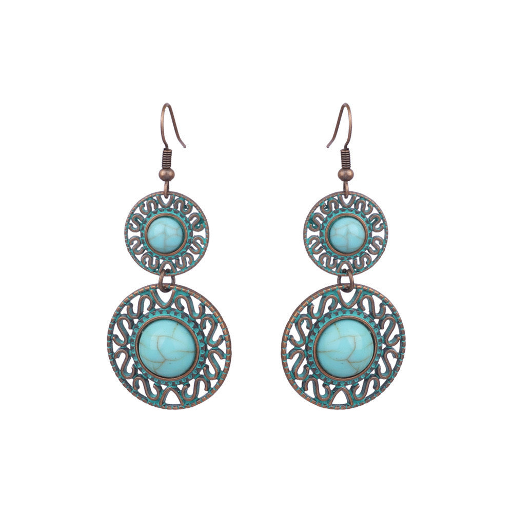 Turquoise Orbit Earrings