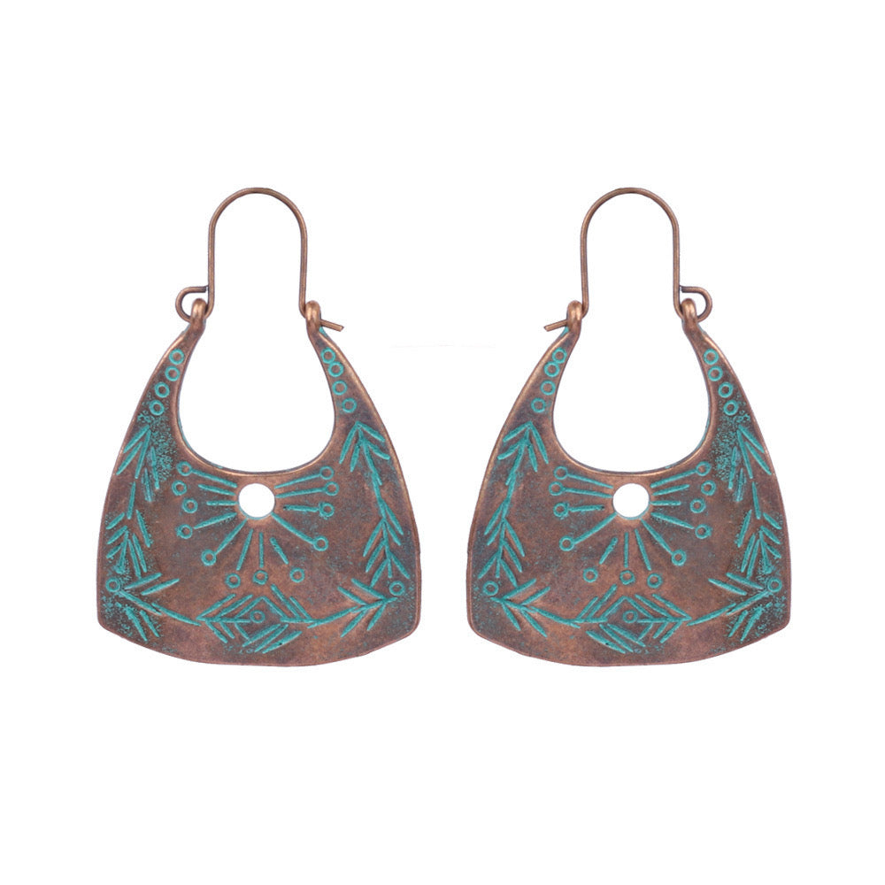 Turquoise Sunburst Earrings