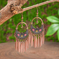 Desert Moon Fringe Earrings