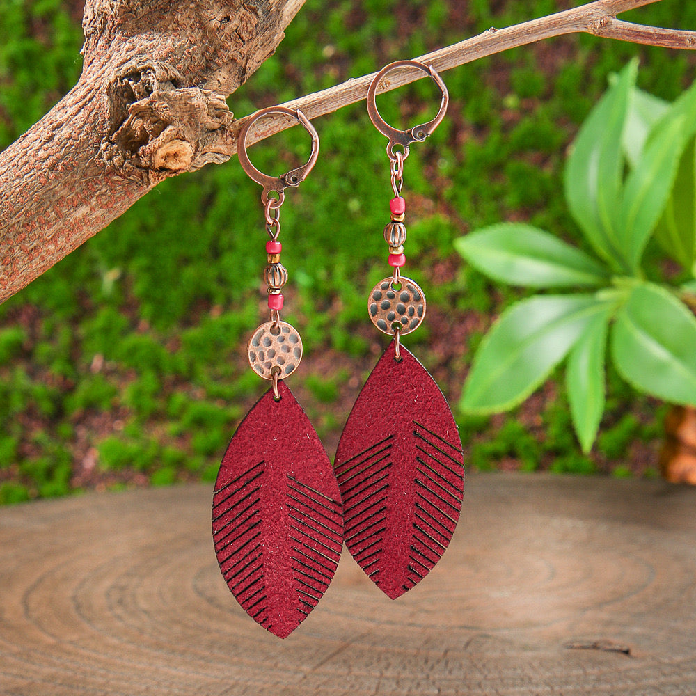 Crimson Nomad Earrings