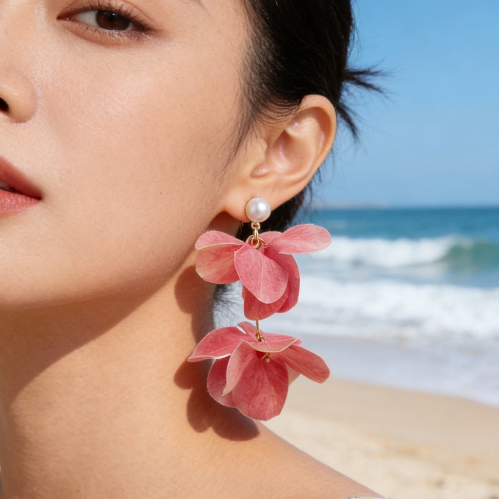 Rosé Bloom Earrings