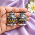 Turquoise Taj Jhumkas