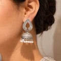 Noore Teardrop Pearl Jhumkas