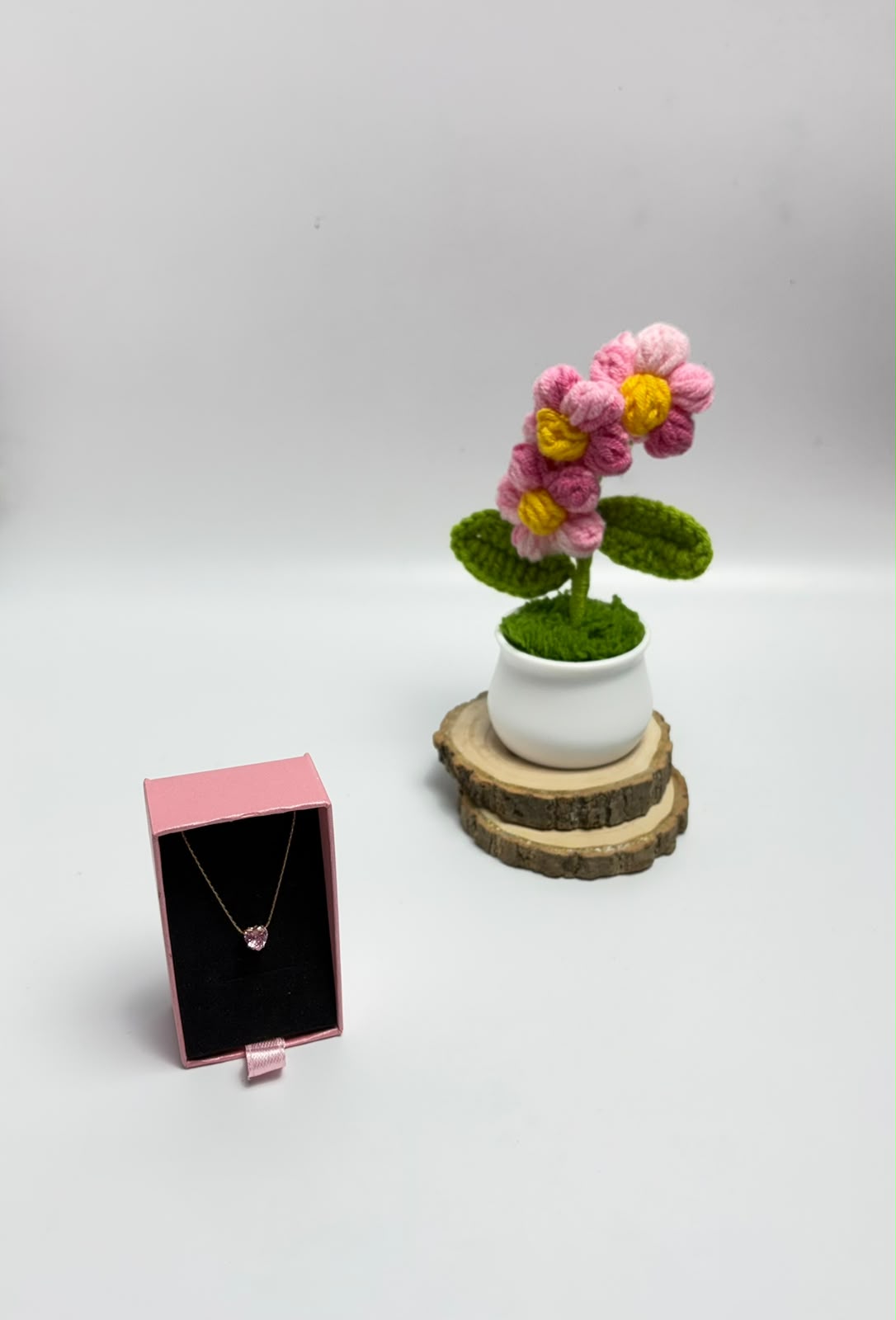 Pink Heart Necklace